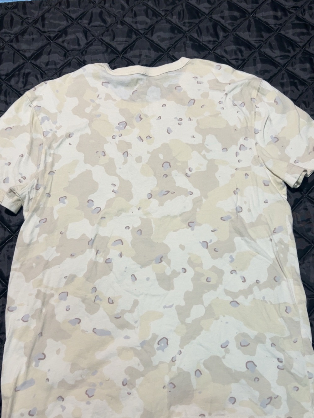 Champion Beige Camo Short-Sleeve Logo Tee - Picture 4 of 4